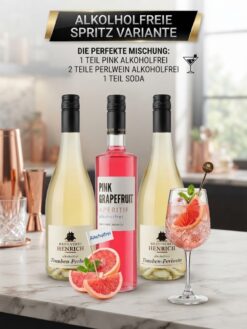 Alternative view of Pink Grapefruit Aperitif alkoholfrei Set (0,7L) + 2x Perlwein alkoholfrei